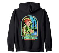 Radiate Positivity Sarcastic Retro Vintage Funny Adult Humor Sudadera con Capucha