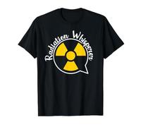 Radiation Whisperer - Burbuja del Habla con símbolo de radiación Camiseta gráfica económica, Hombre, Negro, S