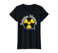 Radiation Whisperer - Burbuja del Habla con símbolo de radiación Camiseta gráfica económica, Mujer, Negro, XL