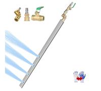 Radiator Cleaning Wand Air and Water, Flat Radiator-Cleaning-WandS for Pressure Washer, 23.6 Inch(60cm)Thickened Radiators Cleaning Wand with Water & Air Dual-Purpose Connector, for Car, Garden