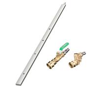 Radiator Flush Tool - Heavy Duty Stainless Steel Wand, High Pressure Spray Bar | Long Cleaning Nozzle With 1/4 Inch Quick Coupler Connector, Power Washer Accessory For RV Truck Car Vehicle Washing