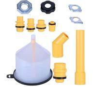 Radiator Funnel Kit, Coolant Funnel Set, Automotive Tool, Spill Proof No Overflow Design, Ideal for Car Engine Fluid Maintenance, 15 Pieces 9.84 Inches, Multicolor, 1 Set
