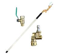 Radiator Wand, 4500 Psi 24 Inch Pressure Washer Cleaning Tool with Air Pipe, High Power Water Wand for Generator, Trailer, Rv, Garage, Repair Shop, Hvac, Farm Equipment, Outdoor Maintenance