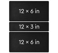 Radical Impact Tapete de Bar (6 x 12 Pulgadas + 6 x 12 Pulgadas + 3 x 12 Pulgadas) de Grosor, Antideslizante, tapete de Goma no tóxico para encimera, Bar en casa, restaurantes, tapete