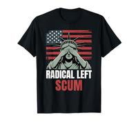 Radical Izquierda Escoria Divertido Político Camiseta