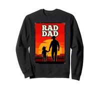 Radical Papá Padre e Hijo Rodeo Cowboys Oeste Atardecer Sudadera