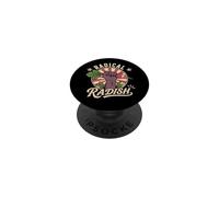 Radical Rábano Divertido Vegano Retro Vegetariano a Base de Plantas PopSockets PopGrip Adhesivo