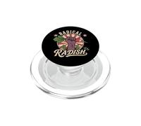 Radical Rábano Divertido Vegano Retro Vegetariano a Base de Plantas PopSockets PopGrip para MagSafe