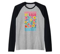Radicalizada por la decencia básica Mujeres Floral Democracia Feminista Camiseta Manga Raglan