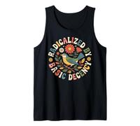 Radicalizado por Basic Decency Retro Bird Peace Women Camiseta sin Mangas