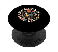 Radicalizado por Basic Decency Retro Bird Peace Women PopSockets PopGrip Adhesivo
