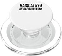 Radicalizado por Basic Decency Vintage Retro Texto Mujeres PopSockets PopGrip para MagSafe