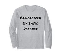 Radicalizado Por Decencia Básica Diversión Social Democracia Manga Larga
