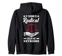 Radicalizado por la decencia básica Justicia Social Sudadera con Capucha