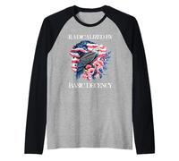 Radicalized by Basic Decency Flag Pro Democracy Anti Fascism Camiseta Manga Raglan