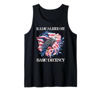 Radicalized by Basic Decency Flag Pro Democracy Anti Fascism Camiseta sin Mangas