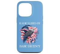Radicalized by Basic Decency Flag Pro Democracy Anti Fascism Carcasa para iPhone 13 Pro