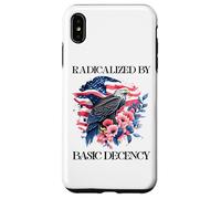 Radicalized by Basic Decency Flag Pro Democracy Anti Fascism Carcasa para iPhone XS MAX