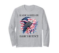 Radicalized by Basic Decency Flag Pro Democracy Anti Fascism Manga Larga