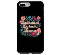 Radicalized By Basic Decency Retro Flowers Mushrooms Colors Carcasa para iPhone 7 Plus/8 Plus
