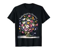 Radicalized by Decency Feminist Positive Floral Apparel Camiseta