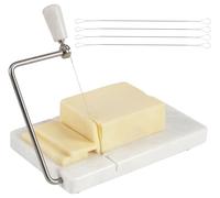 RADICALn Cheese Slicer Mármol blanco hecho a mano - Viene con 4 cables de repuesto