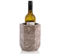 Radicaln Cubo enfriador de vino de mármol de 6.5 pulgadas, enfriador de champán hecho a mano para accesorios de bar, enfriador de bebidas ideal y soporte para botellas de vino para bar en casa