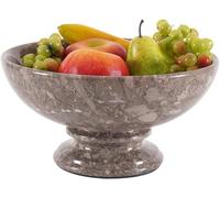 Radicaln Cuenco de frutas de mármol de 10 x 5 pulgadas, hecho a mano, para decoración de encimera de cocina, plato de frutas para mesa de comedor, accesorios de cocina (Oceanic)