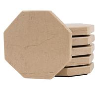 Radicaln Juego de 6 posavasos de mármol hechos a mano de 3.5 pulgadas con estrella de Verona para bebidas, posavasos de piedra ideales para cocina, comedor y decoración de sala de estar