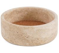 Radicaln Posavasos de mármol de 5.5 pulgadas para botellas de vino de travertino para encimera, soporte de corcho absorbente ideal para botellas de champán