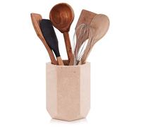 Radicaln Soporte para utensilios de mármol de 6,5 pulgadas Verona hecho a mano, portacucharas para encimera de cocina, organizador ideal de juego de utensilios de cocina para decoración de cocinas