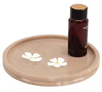 Radicaln Verona - Bandeja redonda de mármol de 10 pulgadas, hecha a mano, para suministros de fiesta, cuenco moderno para servir y bandejas de comida para fiestas, bandejas de cafetería para servir