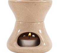 Radicaln Verona - Calentador de mantequilla de mármol de 4 pulgadas, olla de fondue hecha a mano para juego de cocina, calentador de mantequilla de vela para derretir velas y hacer mantequilla de