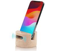 Radicaln Verona - Soporte de teléfono de mármol de 3.5 pulgadas, hecho a mano, para decoración de escritorio, organizador de escritorio, soporte para teléfono y altavoz para teléfono celular