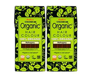 radico caoba 2 unidades) (2 x 100 g) Colour Me Organic Planta Color del pelo (bio, Vegano), natural Maquillaje) mahagonix2