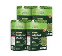 Radico Coloración de pelo en polvo de hojas de indigo orgánico, 100 g, negro (paquete de 4)