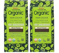 Radico - Tinte vegetal orgánico para el cabello - Castaño oscuro (Paquete de 2)