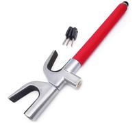 RADIKAL RK1002 Barra Antirrobo Coche Volante Mejorada, Más Fuerte, No Daña Volante, Ajustable Fácil y Rápido, Martillo Seguridad, Inmovilizador Bloqueo Volante Universal para Auto Furgoneta Caravana