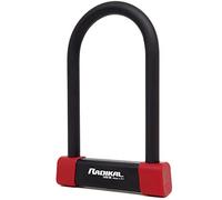 RADIKAL RK120220 Candado Moto U Alta Seguridad Homologado SRA, 120x220mm Bloqueo Ambos Discos Freno, Acero Cementado, Arco ø18mm, Revestido, Doble Cierre, Cerradura Antirrobo U Scooter, Bici Eléctrica