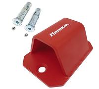 RADIKAL RK545R Anclaje Suelo Antirrobo para Cadena hasta ø50, Más Seguro con 2 Pernos Expansión Protegidos, Más Visible, Antirrobo Fijación Suelo Pared Cadena Parking Garaje Moto Remolque Scooter Bici