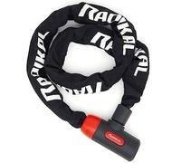 RADIKAL RKX120 Candado Bicicleta Antirrobo, Cadena 120cm de ø8mm Acero Cementado y Cerradura con Llave Alta Seguridad, Más Compacta, Antirayones, Antirobo Polivalente para Bici, Moto, Scooter Patinete