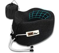 Radikor Almohada de Viaje, Cojin Cuello Viaje de Espuma Memoria, Almohada Cervical para Oficina Avión Tren Coche Viajando, Travel Neck Pillow Ergonómica Almohada Avion con Bolsa de Almacenamiento