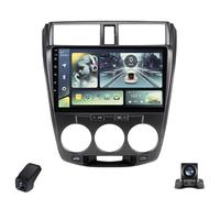 Radio 2K para Honda City 2008-2013, Pantalla táctil Android de 9 Pulgadas, CarPlay, Android Auto, WiFi, GPS, RDS FM/Am, cámara Trasera, DVR ADAS (Negro, M100CP)