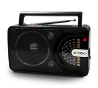 Radio a Pilas con Bluetooth/USB/TF, AM/FM/SW1-2 Radio portatil con Batería Recargable de 1200mAh & Antena 360° y Mmanubrio. Ideal para Camping, Viaje y Uso Doméstico