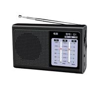 Radio A Pilas, Radio Portatil Pequeña Am/FM/SW, 1200mAh, Batería Recargable De 1200 MAh, Salida para Auriculares Y Altavoces Estéreo, para Uso En Interiores, para Camping, Estudio Y Viajes