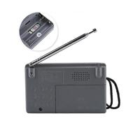 Radio AM FM compacta con reproductor de transistores - Mini radio multifunción de bolsillo - Altavoz