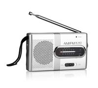 Radio AM/FM de alto rendimiento: tu compañera de bolsillo para música y noticias sin interrupciones, con pantalla LED y conector para auriculares,