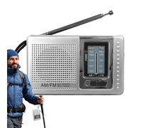 Radio Am FM Portátil - Radio para Emergencias - Equipo Estéreo Am/FM Portátil con Jack para Auriculares, Funciona con Pilas para Tormentas, Tornados, Acampada y Exteriores, Diseño Unisex para Hombres