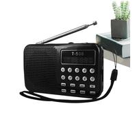 Radio Am FM Portátil | Radios Portátiles Pequeñas Am/FM | Altavoz con Pantalla LED para Música, Oficina, Viaje y Ordenador Portátil