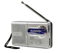Radio Am/FM Portátil, Receptor De Radio Portátil, Ra-DIO De Bolsillo con Antena Telescópica, Radi-o A Pilas, Walkm-an Mp3 Ajustable Alimentado por Batería, Minialtavoz Integrado Multifunción